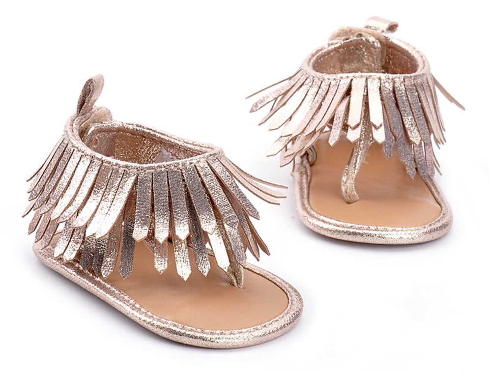 baby girl fringe sandals