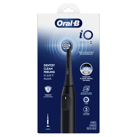 Oral-B iO2 Rechargeable Electric Toothbrush Kit - Night Black