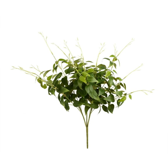 Vickerman 21" Artificial Green Clematis Spray. Includes 3 sprays per pack.