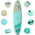 thumbnail image 3 of THURSO SURF Inflatable Stand Up Paddle Board All-around SUP Waterwalker 126 10'6×31''×6'' Deluxe Package | Carbon Shaft Paddle | Roller Backpack | Dual Chamber Pump | Coiled Leash (Turquoise), 3 of 7