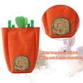 thumbnail image 4 of Alimentador de heno de conejo duradero, bolsa colgante, contenedor de bolsa de alimentación para conejillo de Indias Naranja Zulema Comedero de heno para conejos, 4 of 8