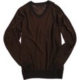 thumbnail image 1 of Sean John Mens Ls suéter de punto a rayas, marrón, grande, 1 of 1