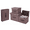 Brown, variant on 2-Pack Sturdy Storage Bins with Lids, Foldable Fabric Storage Boxes, Reinforced Linen Closet Organizer Bins with Handles for Clothes, Blankets & Toys (Large + Small)