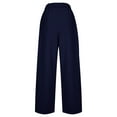 thumbnail image 7 of RongHuan Womens Wide Leg Pants High Waisted Business Pants Casual Palazzo Pants with Pockets Office Work Dress Slacks, 7 of 7