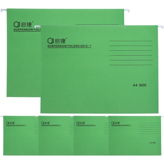 Supvox 6Pcs Colored Hanging File Holders Stable Wear Resistant File Organizer for Office