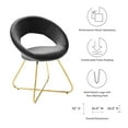 thumbnail image 5 of Modway Nouvelle 19" Velvet Dining Chairs in Gold/Charcoal (Set of 2), 5 of 9