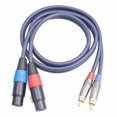 thumbnail image 2 of Dual XLR to RCA Cable, Dual XLR Female to Dual RCA Male Cable, 2 XLR Female to 2 RCA Male HiFi Audio, 2 of 5