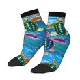 thumbnail image 2 of Bingfone Little Sea Turtles Design Patterned Men'S Women'S Casual Cotton Socks, 2 of 9