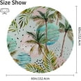 thumbnail image 2 of Coolnut Round Tablecloth Watercolor Tropical Trees Modern Table Cover for Home Decoration Washable Table Cloth for Dinner Picnic 60in, 2 of 5