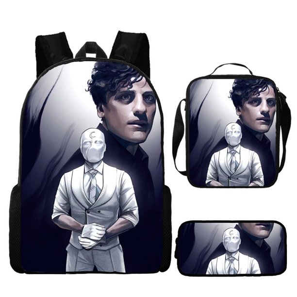 Mochila escolar para niños de Marvel Spider-man, mochila de Anime, 3 uds., mochilas escolares portátiles con estampado de dibujos animados, bolsa de mensajero, estuche de lápices, regalo para niños hola suerte unisex