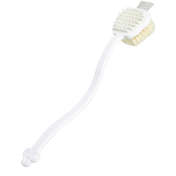OAVQHLG3B Back Scrubber Body Shower Brush Extra Long Anti Slip Handle Bath Brush with Stiff and Soft Bristles Showering Exfoliator for Women, Men