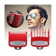 thumbnail image 3 of Juego de 2 peines guía shaofei, cortadora de cabello, protectores estándar, rojo, 1.5 mm, 4.5 mm, 3 of 5