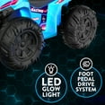 thumbnail image 6 of Kid Trax 12V Glow ATV Ride-On Toy, Blue, with LED Lights, Rechargeable Battery, Ages 3–6, 6 of 9