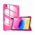 thumbnail image 1 of wonima44 VIKESI Case for iPad (A16) 11-inch 2025 and iPad 10th Generation 10.9 Inch 2022, Clear Back and TPU Shockproof Frame Cover [Built-in Pencil Holder, Support Auto Sleep/Wake] - Hot Pink, 1 of 1