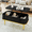 Black, variant on Sonegra Mid-Century Modern Rectangle Coffee Table with Lift Top, Fluted Detailing and Storage in Walnut