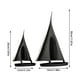 thumbnail image 2 of Pack Of 2 Sculptures Sailship For Home Decor Statue Moderna Ships Decoration Nautical Decorative For Living Room Shelf Table Office, 2 of 5