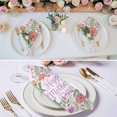 thumbnail image 3 of Happy Mother's Day Cloth Napkins, Watercolor Flowers Floral Botanical Spring Washable and Reusable Dinner Napkins Set of 4, Table Napkin for Kitchen Party Birthday Wedding Hotel Housewarming 20"x20", 3 of 9