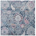 thumbnail image 2 of Safavieh Madison Hope Floral Area Rug, Blue/Gray, 3' x 3' Square, 2 of 13