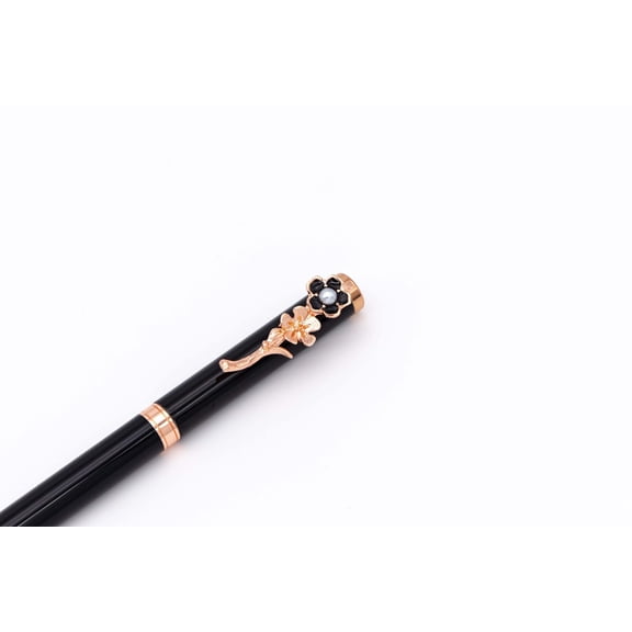 A Artista Vision Pen for Women, Fancy Gel Pen with Flower Design, Fine Point, Gift Set