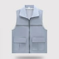 thumbnail image 2 of CHUMUD Reflective Lightweight Zip-Up Vest with Pockets for Outdoor Sports and Activities Sleeveless Windbreaker, 2 of 7