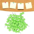 thumbnail image 2 of 100Pcs Map Tacks Steel Plastic Push Pins 9.5x20mm Retro Beads Head Marking Pins Decorative Marking Pins Used for Bulletin Board Fabric Marking Cork Boards [Green], 2 of 9