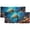 Pattern-4, variant on Watercolor Sea Turtles Kitchen Curtain Valances Beach Ocean Coastal Scenery Window Treatment Valance Curtains for Bathroom 54 by 18 in, 2 Panel
