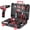 Red, variant on TLGREEN 12V Cordless Drill Tool set - 139 Piece, 2Ah Battery, 2-Speed Adjustable Power & Rapid Charging Magnetic drill, Home Tool Kit for DIY, Repairs, Gift for Father, Husband, Friend, Red