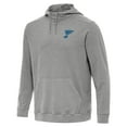 thumbnail image 2 of Men's Antigua Heather Black St. Louis Blues Cloud Pullover Hoodie, 2 of 3