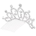 thumbnail image 4 of Miangastore Children Rhinestone Crown Tiara Headband Comb Crowns Hair Decoration Jewelry for Party Birthday Cosplay, 4 of 8