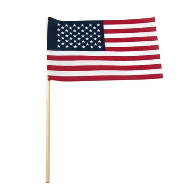 USA Stick Flag 4" x 6" No Tip - Individual