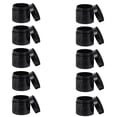 thumbnail image 4 of Shisuyan 10 Pcs Practical Empty Storage Jars Refillable Tooth Powder Storage Containers (Black), 4 of 8