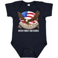 thumbnail image 3 of Inktastic Memorial Day- Never Forget Our Heroes- Bald Eagle Boys or Girls Baby Bodysuit, 3 of 5