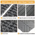 thumbnail image 6 of IVV Plastic Interlocking Deck Tiles Outdoor All Weather Waterproof Flooring Deck Tiles Patio Floor Tile for Pool Balcony Backyard Porch (Twill 12" Square, Dark Gray, 27 Pack), 6 of 10