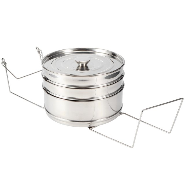 Stackable Sturdy Stainless-Steel Steamer Pot, Safe Steamer Basket, Pressure Cooker Accessories, for Rice Vegetables Home Kitchen