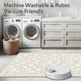 thumbnail image 5 of ODIKA 6'x9' Machine Washable Non-Slip Area Rug, Anti Slip Gripper Sheet for Hardwood and Laminate Surfaces High Traffic Rug, Beige, 121647, 5 of 7