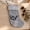 A, variant on Christmas Stockings New Christmas Decorations Cute Deer Head Socks Plush Candy Gift Bag Socks Christmas Tree Pendants Santa Stockings(RED)