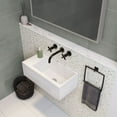 thumbnail image 5 of Delice 24" Rectangle Wall-Mount Bathroom Sink in Matte White, 5 of 11