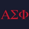 thumbnail image 3 of CafePress - Alpha Sigma Phi Greek Letters Cardinal Sweatshirt - Classic Crew Neck Sweatshirt, 3 of 4