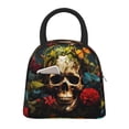 thumbnail image 2 of Haiem Butterfly Flower Plant Skull Printed Lunch Bag Women, Lunch Box Lunch Bag for Women, Small Leakproof Cute Lunch Tote Large Capacity Reusable Insulated Cooler Lunch Container, 2 of 6