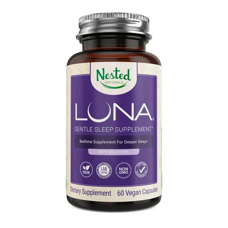 Nested Naturals Luna Herbal Sleep Aid with Melatonin