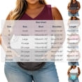 thumbnail image 3 of Wensltd Women Plus Size V Neck Sleeveless Tank Tops Color Block Soft Stretch Breathable Curved Hem Tank Shirt For Summer Daily Casual, 3 of 8