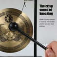 thumbnail image 5 of Vintage Brass Gong with Stand & Mallet - Feng Shui Desktop Decor, 5 of 5
