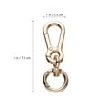 thumbnail image 2 of REACHISE 3Pcs Metal Spring Snap Keychain Clip & Bag Buckle, 2 of 8