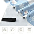 thumbnail image 3 of Winter Snowman Snowflakes Beach Towel Quick Dry Absorbent Bath Towels Sandproof Lightweight Towel for Gym Yoga Sports Swimming- 30x60in Washcloth Gift, 3 of 7