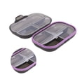 thumbnail image 3 of Unique Bargains 1 Pc 7 Grids Double Layer Pill Case Portable for Travel Clear Black, 3 of 6