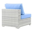 thumbnail image 4 of Modway Convene Outdoor Patio Armless Chair in Light Gray Light Blue, 4 of 8