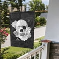 thumbnail image 3 of ZNDUO Gray Skull Love Rose Pattern Garden Flag, 28"x40" Double Sided Polyester Flag for Garden Farmhouse Patio Home Decor, 3 of 8