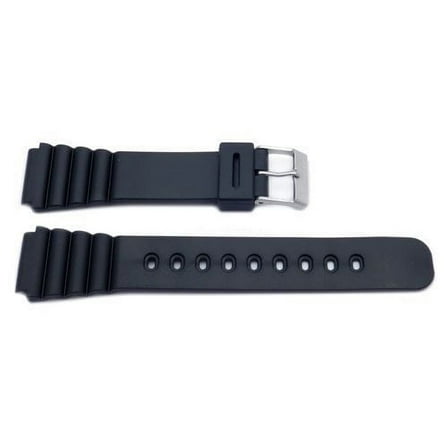 Casio Style Replacement Watch Band 18mm Black Resin
