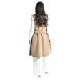 thumbnail image 4 of Chaleco Teddy con cinto Roman Fashion /Juvenil, 123 (Cafe) cafe CH, 4 of 5