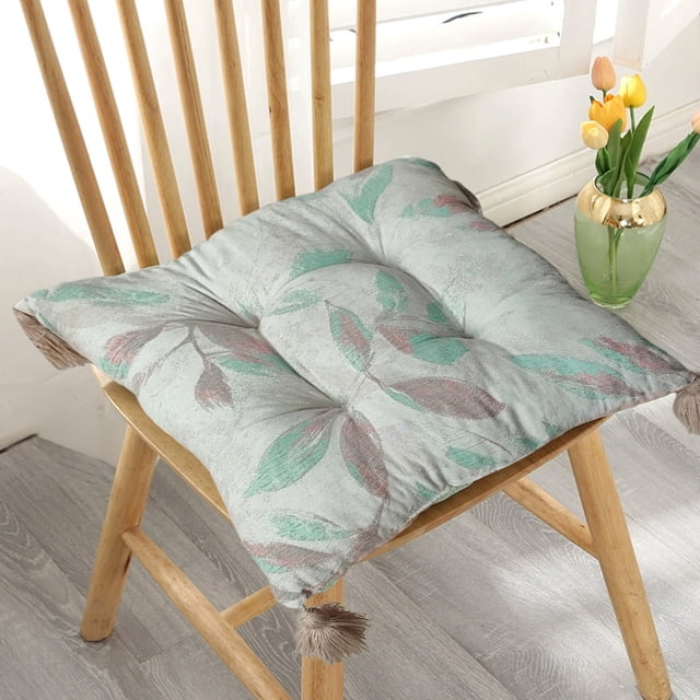 Cojín aislante de invierno 45x45 cm - Almohada de algodón mezclada con lino suave y transpirable para soporte lumbar con relleno de algodón de alta elasticidad Estilo Multicolor 1 paquete 0,9 lb